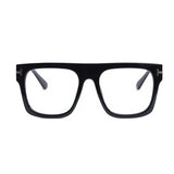 Bold Designer Wayfarer Black Full Rim Eyeglasses For Men & Women LKE95167-BLK