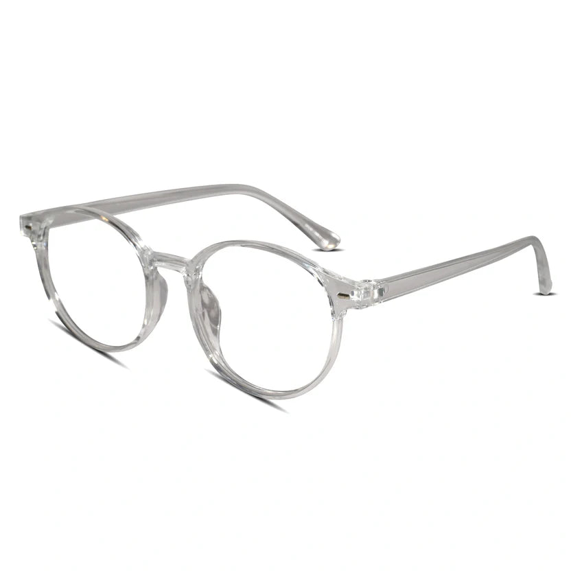 Transparent Round Eyeglasses For Men & Women LKE1012-TRANS