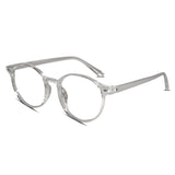Transparent Round Eyeglasses For Men & Women LKE1012-TRANS