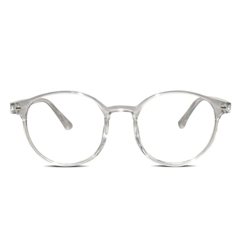 Transparent Round Eyeglasses For Men & Women LKE1012-TRANS