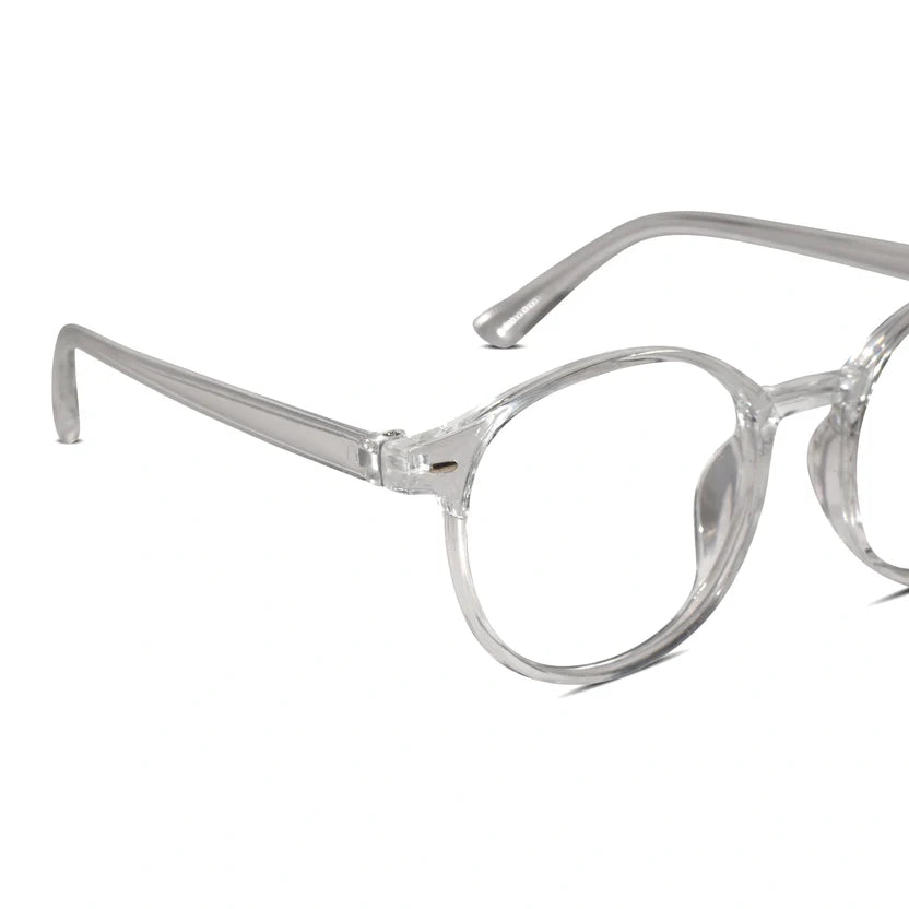Transparent Round Eyeglasses For Men & Women LKE1012-TRANS