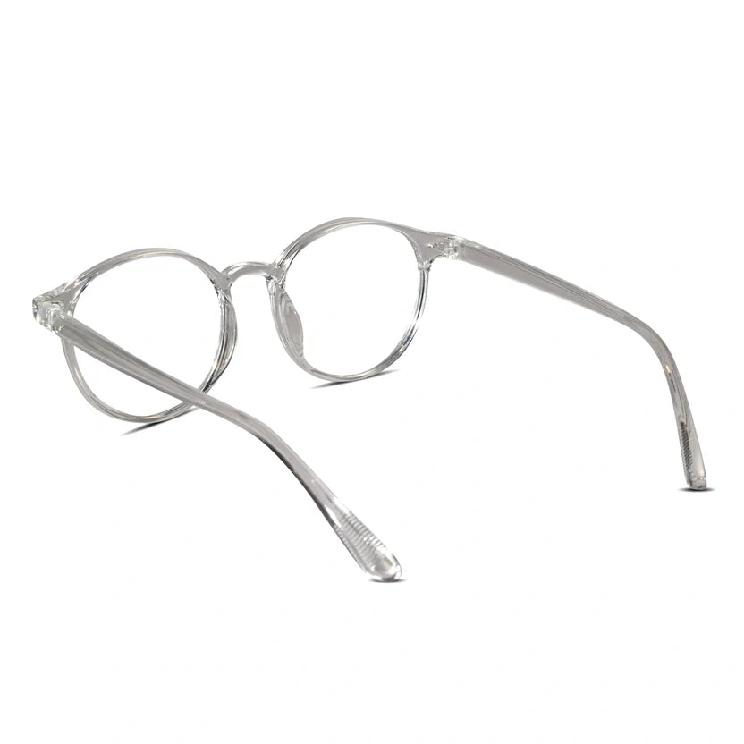 Transparent Round Eyeglasses For Men & Women LKE1012-TRANS