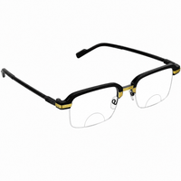 Stylish Black Golden Bifocal Reading glasses For Men and Women -3GBRG2