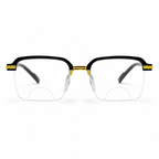 Stylish Black Golden Bifocal Reading glasses For Men and Women -3GBRG2