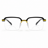 Stylish Black Golden Bifocal Reading glasses For Men and Women -3GBRG2