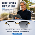 Stylish Black Golden Phothochromatic  Bifocal Reading glasses For Men and Women -2PGBRG