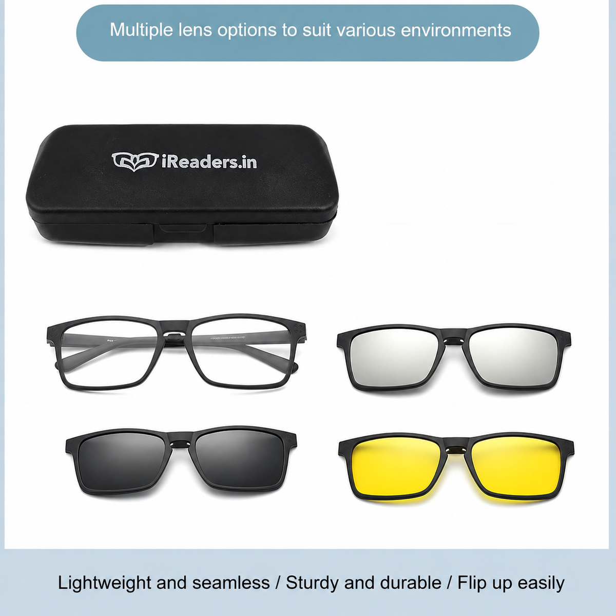 Clipon Bifocal Reading glasses For Men and Women -1CBRG