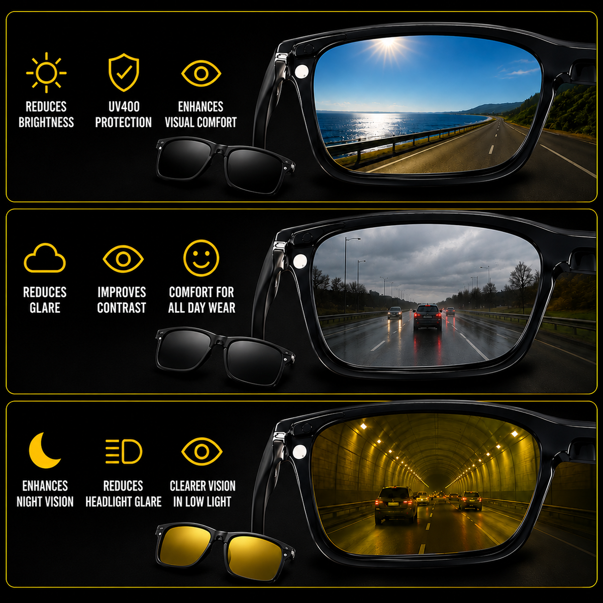 Clipon Bifocal Reading glasses For Men and Women -1CBRG