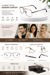 Black Bold Wayfarer Reading Glasses ELE1107