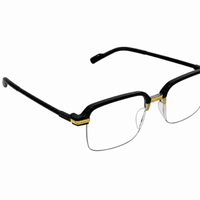 Stylish Black Golden Reading glasses For Men and Women -3GBRG