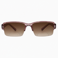 Bi-Focal Brown  Frame Flexible One Power Reading Glasses - 3RCKT