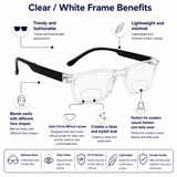 Full frame Foldbale Frame Flexible Intelligent Zoom Reading Glasses- 3FLBF