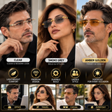 Stylish Golden Bifocal Rimless Reading glasses For Men and Women -GBRRG3