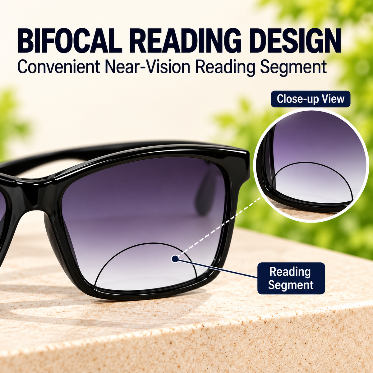 Foldbale Bifocal Flexible Intelligent Zoom Reading Glasses- 2FLBF