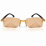 Stylish Golden Bifocal Rimless Reading glasses For Men and Women -GBRRG3