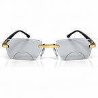 Stylish Golden Bifocal Rimless Reading glasses For Men and Women -GBRRG3