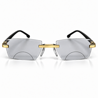 Stylish Golden Bifocal Rimless Reading glasses For Men and Women -GBRRG3