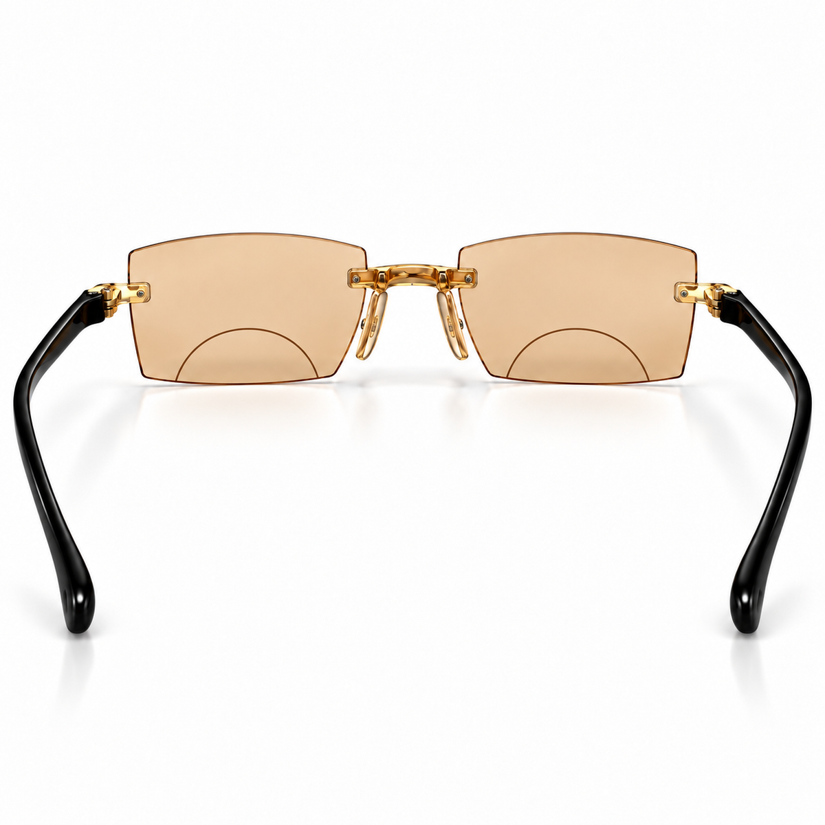 Stylish Golden Bifocal Rimless Reading glasses For Men and Women -GBRRG3