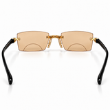 Stylish Golden Bifocal Rimless Reading glasses For Men and Women -GBRRG3