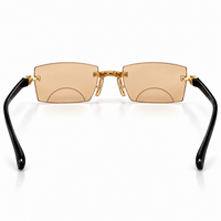 Stylish Golden Bifocal Rimless Reading glasses For Men and Women -GBRRG3