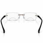 Stylish Golden Bifocal Rimless Reading glasses For Men and Women -GBRRG3