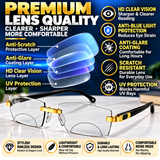 Stylish Golden Bifocal Rimless Reading glasses For Men and Women -GBRRG3