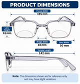 Keymount Pack of 3 colors  Intelligent Zoom Bifocal Reading Glasses for Men & Women - CKBF3