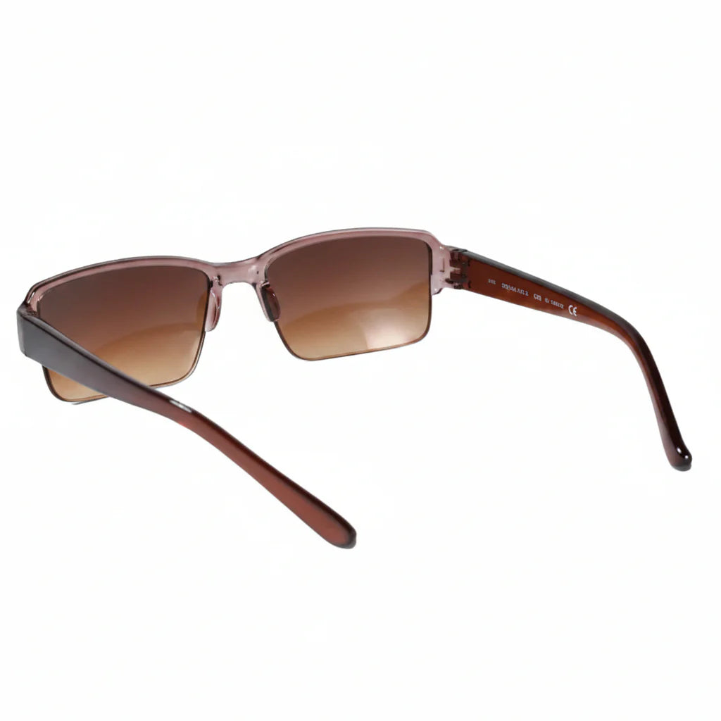 Bi-Focal Brown  Frame Flexible Intelligent Zoom  Reading Glasses - 1HFBRN