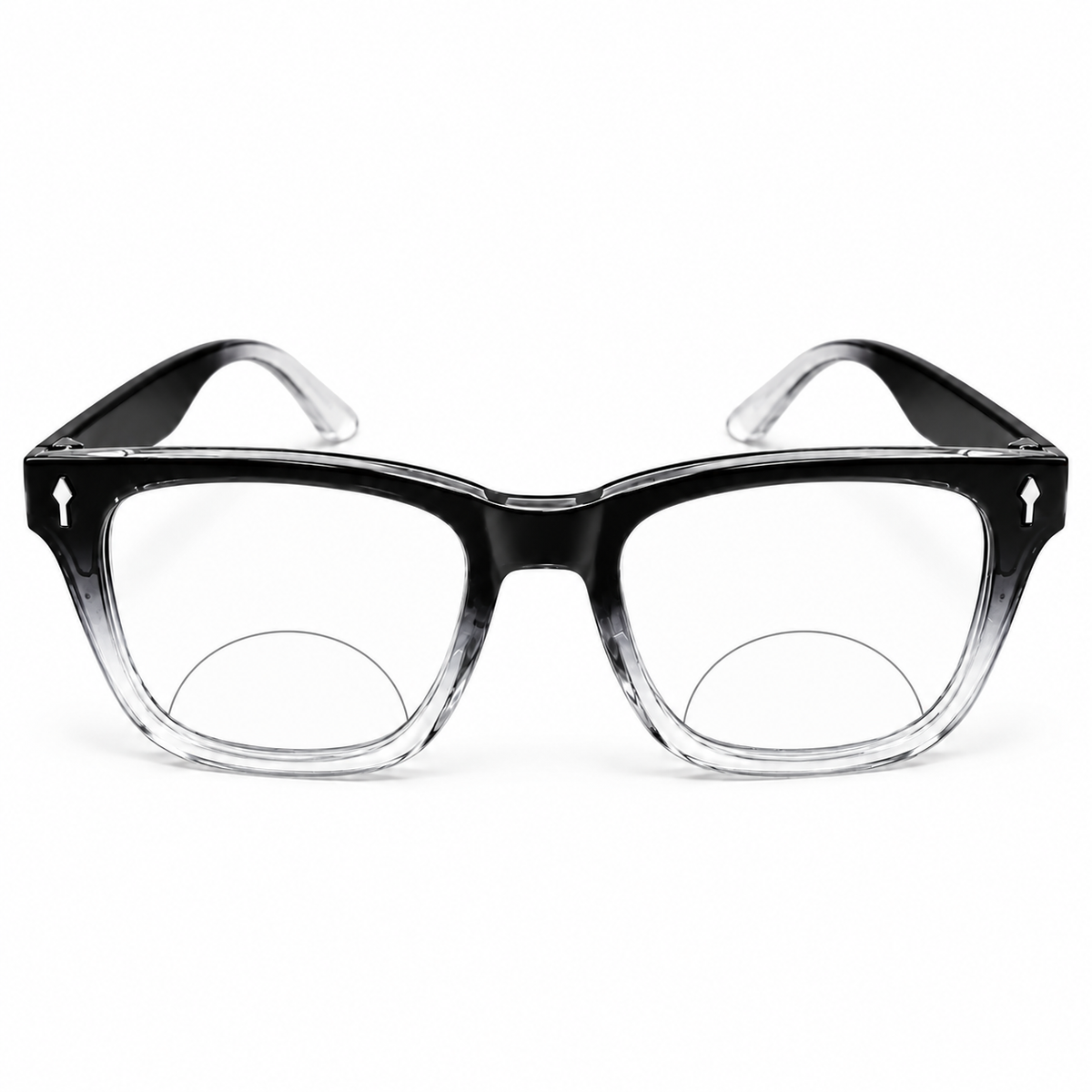Rectanguler Black Bifocal Reading Glasses Pack of 2 for Men & Women - RBBRG2