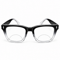 Rectanguler Black Bifocal Reading Glasses Pack of 2 for Men & Women - RBBRG2