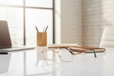 Metal Golden Foldable Adaptive One Power Reading Glasses (2MGFRG3)