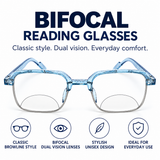 Keymount Pack of 3 colors  Intelligent Zoom Bifocal Reading Glasses for Men & Women - CKBF3