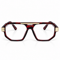 Marshell Rectangular Intelligent Zoom Reading Glasses with Gold Metal Accents for Men & Women- MRRGT