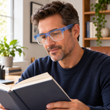 Black & Blue  Wayfarer Bifocal Reading Glasses Pack of 2 for Men & Women - BBWBRG2