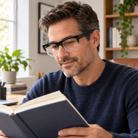 Black Wayfarer Bifocal Reading Glasses Pack of 2 for Men & Women - BWBRG2