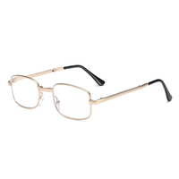 Metal Golden Foldable Adaptive One Power Reading Glasses (1MGFRG)