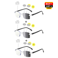 Photochromic Bifocal Intelligent Zoom Adaptive Reading Glasses (3PBF)