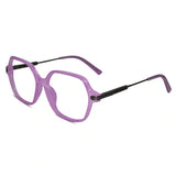 Oversize Square Animal Print Eyeglasses For Women LKE9132-BRN