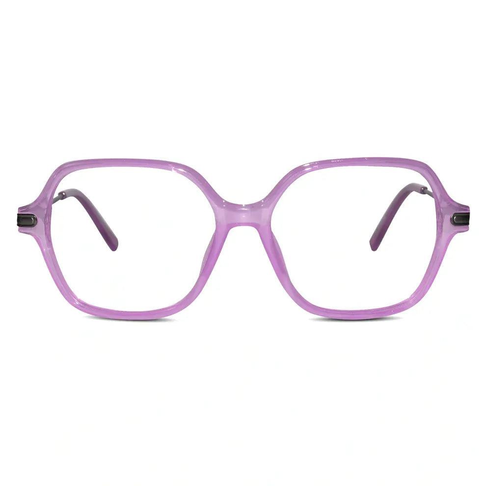 Oversize Square Animal Print Eyeglasses For Women LKE9132-BRN