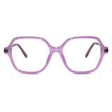 Oversize Square Animal Print Eyeglasses For Women LKE9132-BRN