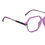 Oversize Square Animal Print Eyeglasses For Women LKE9132-BRN