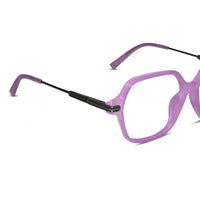 Oversize Square Animal Print Eyeglasses For Women LKE9132-BRN
