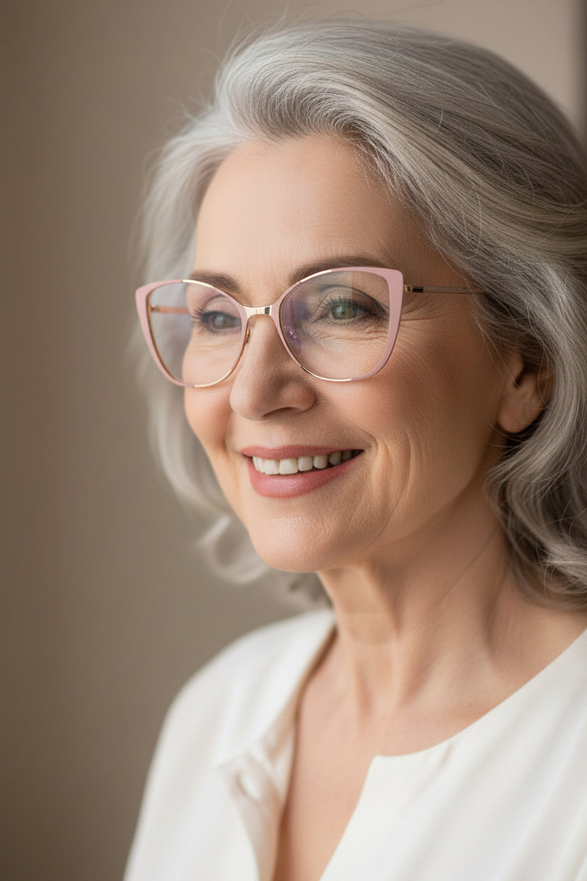 Pink Cat eye Eyeglasses for women LKE0002-PNK