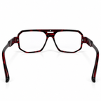 Marshell Rectangular Intelligent Zoom Reading Glasses with Gold Metal Accents for Men & Women- MRRGT