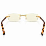 iReaders Premium Rimless Reading Glasses with Tortoiseshell Temples  - RRGT1