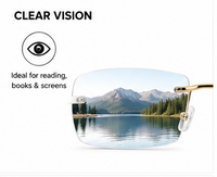 Stylish Intelligent Zoom Reading Glasses 2RSV2