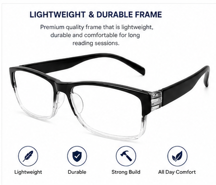Full Frame Single Vision  Intelligent Zoom Reading Glasses 3FFRG2