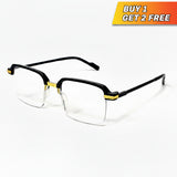 Stylish Black Golden Reading glasses ( Pack of 3 pc )