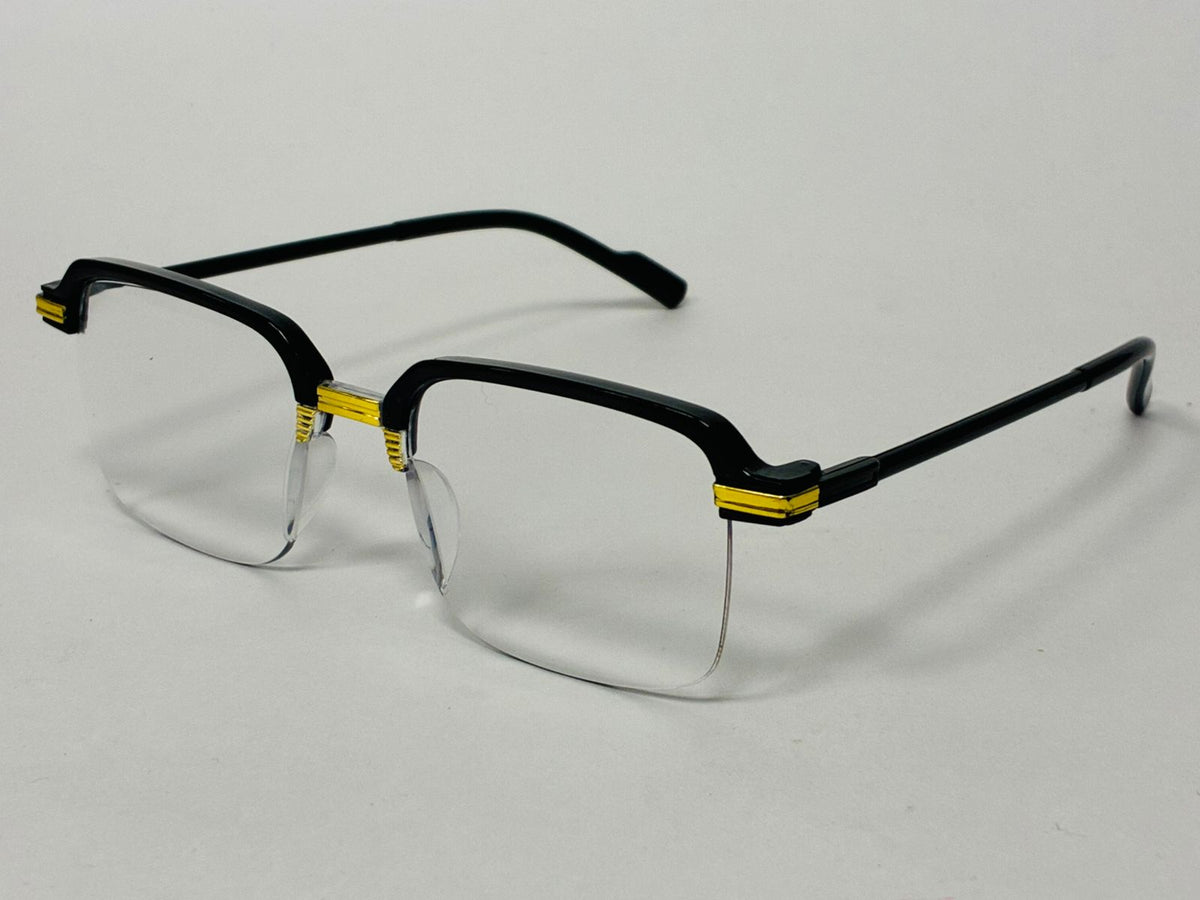 Stylish Black Golden Reading glasses For Men and Women ( Pack of 3 pc )