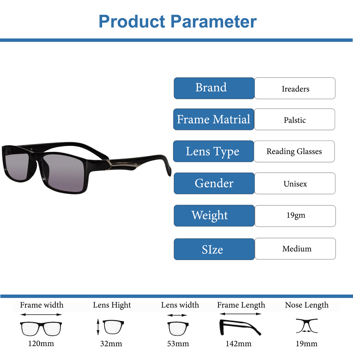 Brown Tint Bifocal Intelligent Zoom reading Glasses(FFTK01)